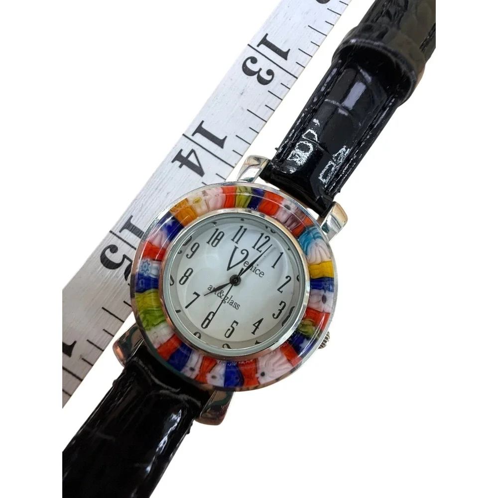 Venice Art &‎ Glass Watch Multicolor Millefiori Mosaic Italian Style Statement